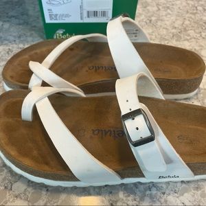 39 (8-8.5) Birkenstock Betula White